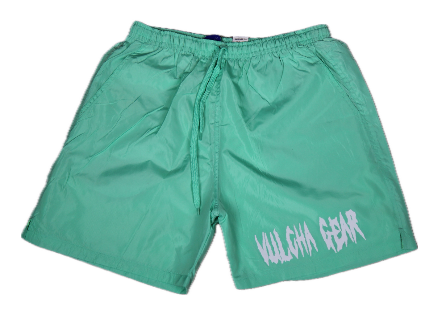 VULCHA GEAR WINDBREAKER SHORTS (CYAN/WHITE)