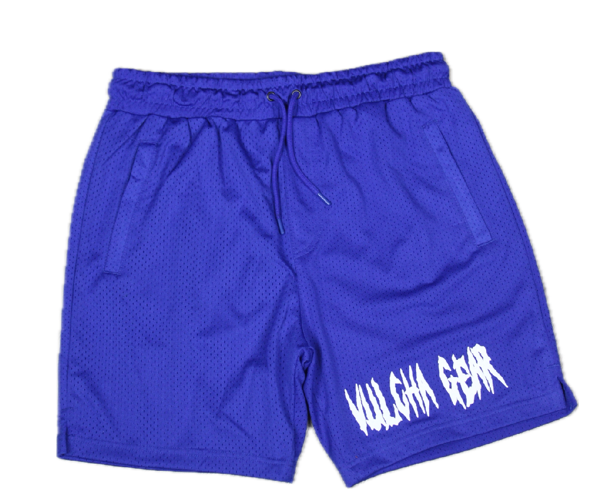 VULCHA GEAR MESH SHORTS (BLUE/WHITE)