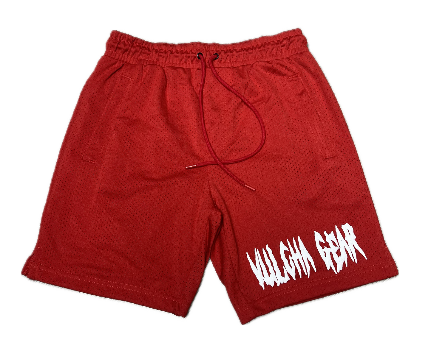 VULCHA GEAR MESH SHORTS (RED/WHITE)