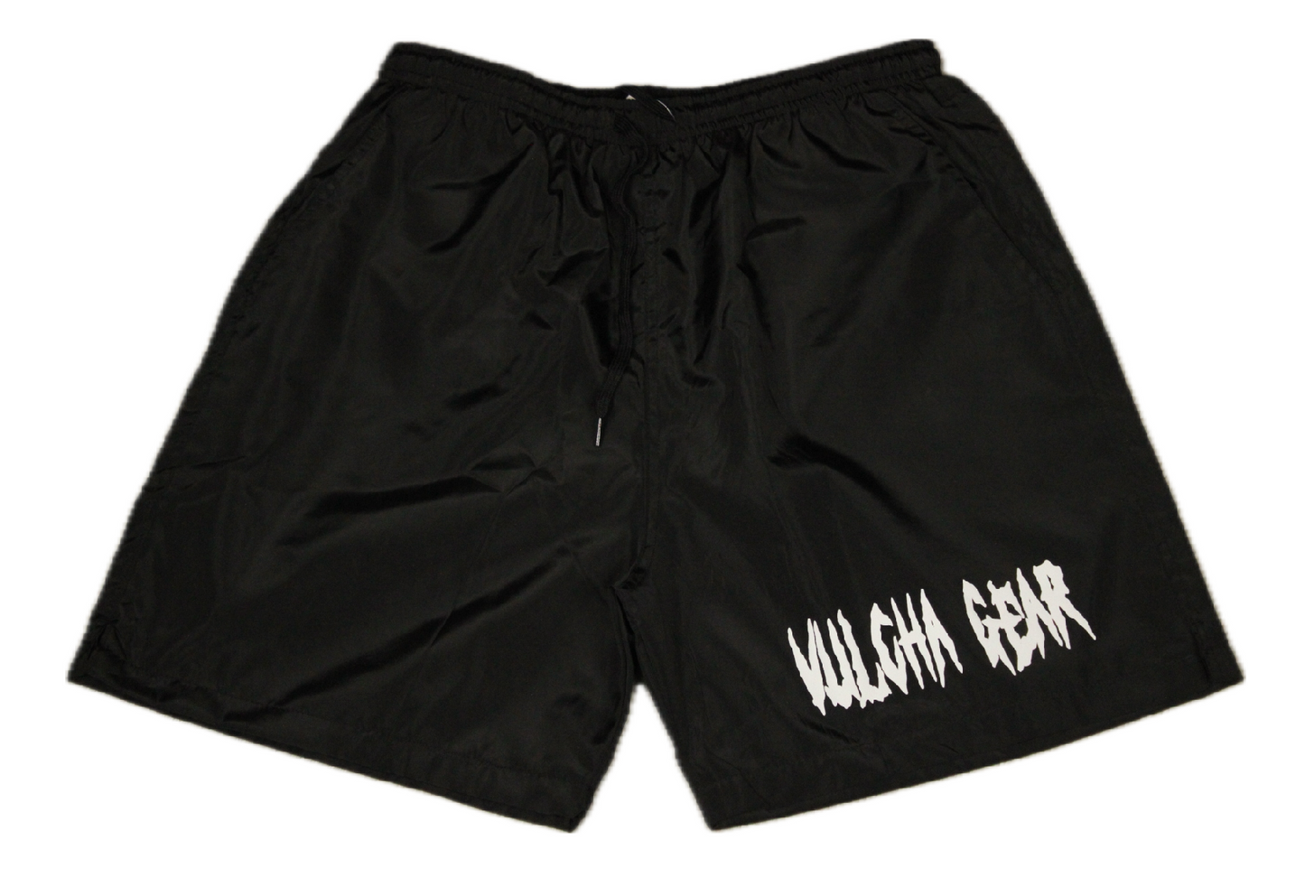 VULCHA GEAR WINDBREAKER SHORTS (BLACK/WHITE)