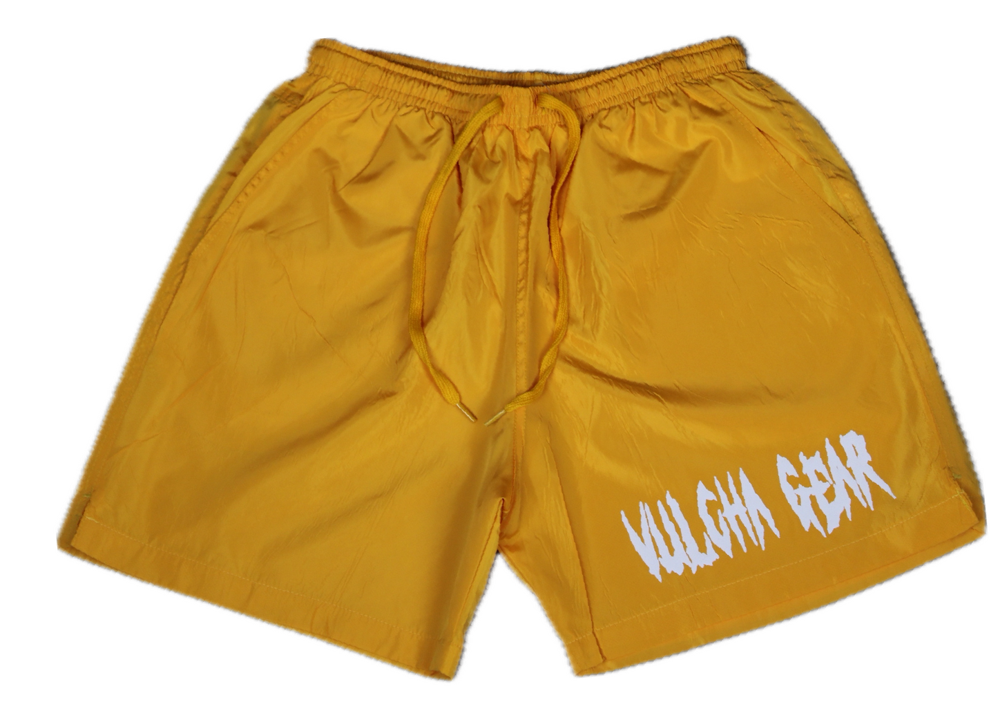 VULCHA GEAR WINDBREAKER SHORTS (YELLOW/WHITE)