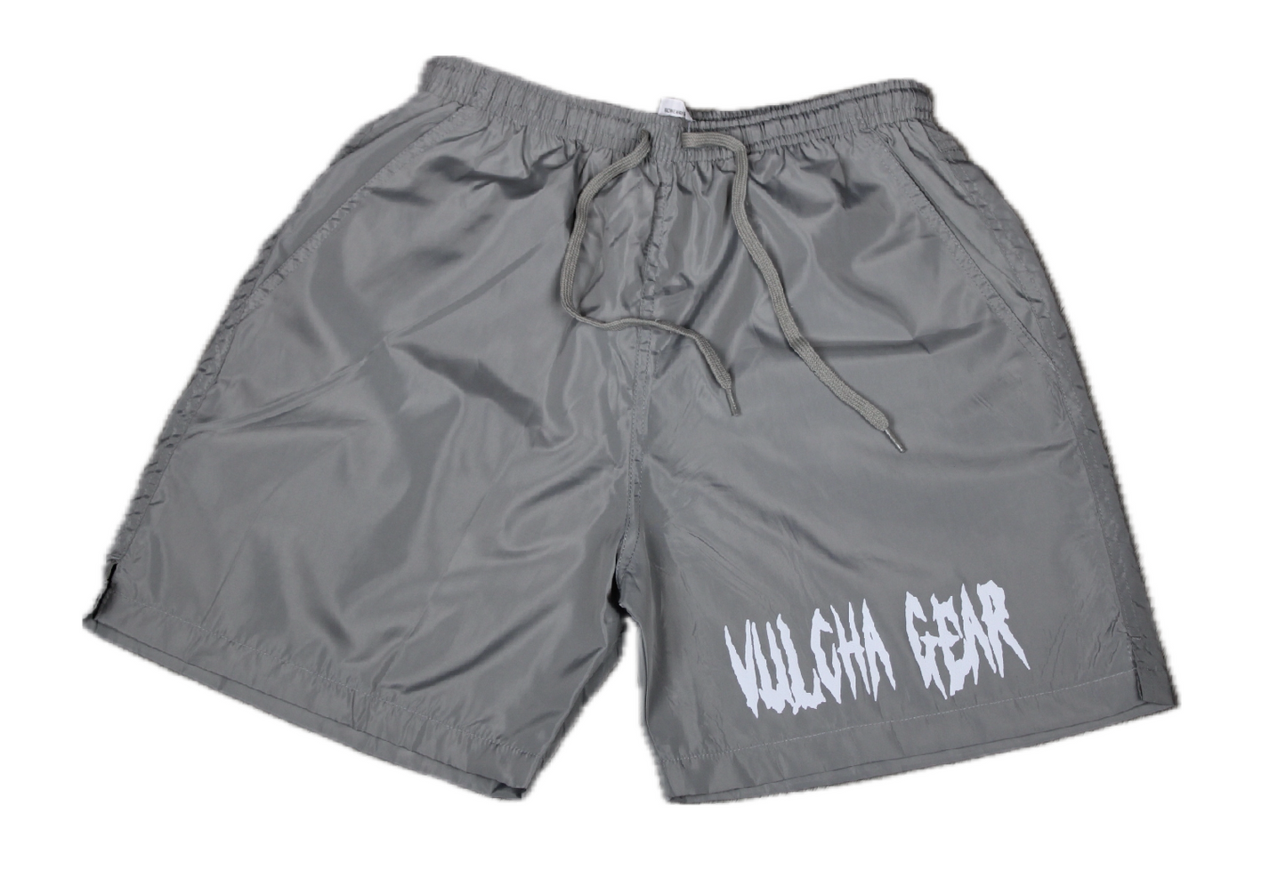 VULCHA GEAR WINDBREAKER SHORTS (GRAY/WHITE)