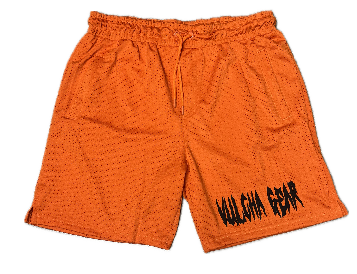 VULCHA GEAR MESH SHORTS (ORANGE/BLACK)