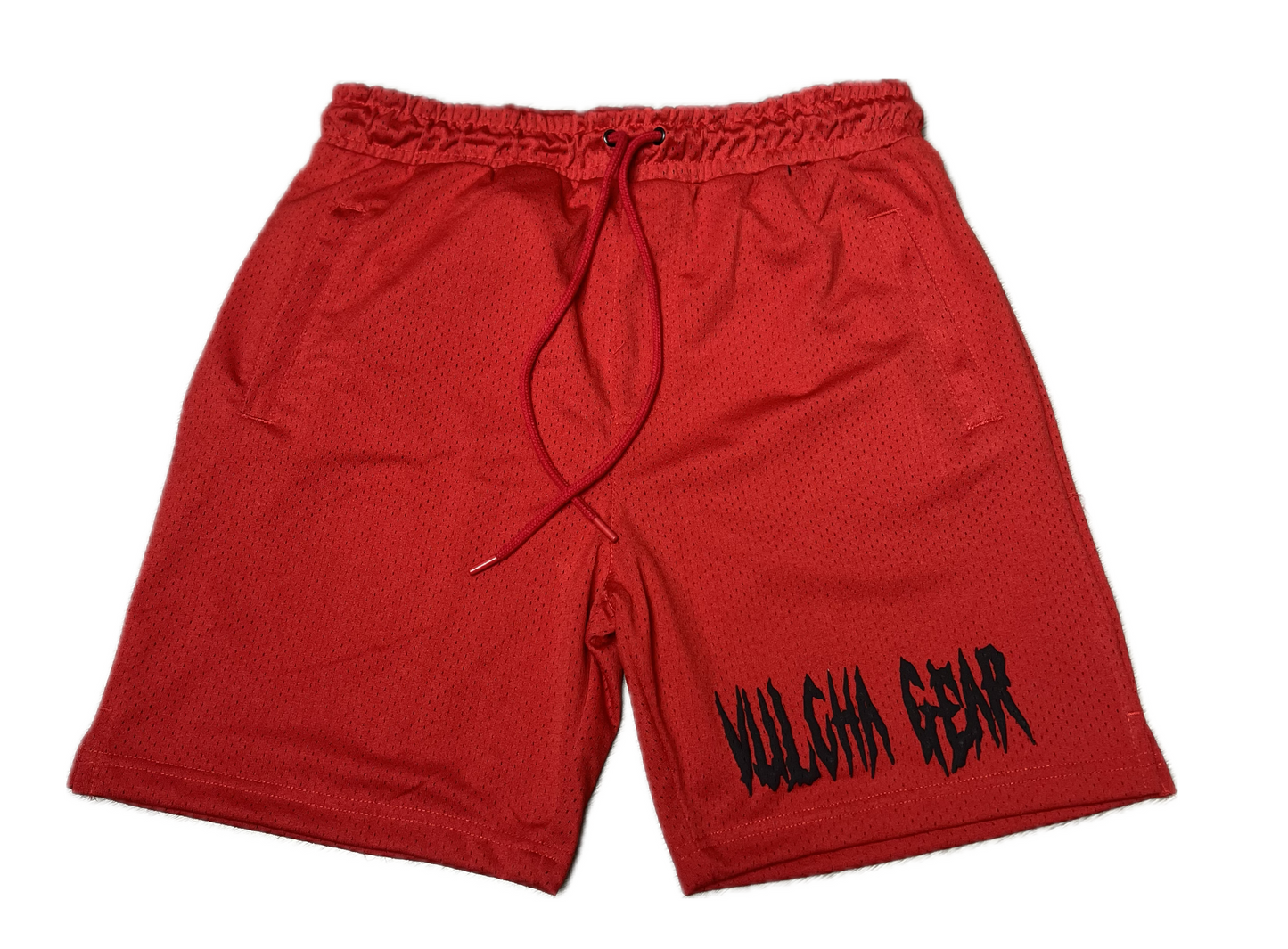 VULCHA GEAR MESH SHORTS (RED/BLACK)